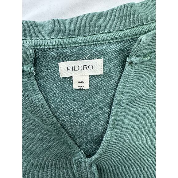 Anthropologie Pilcro green Batwing Eyelet Top XXS - Picture 5 of 5